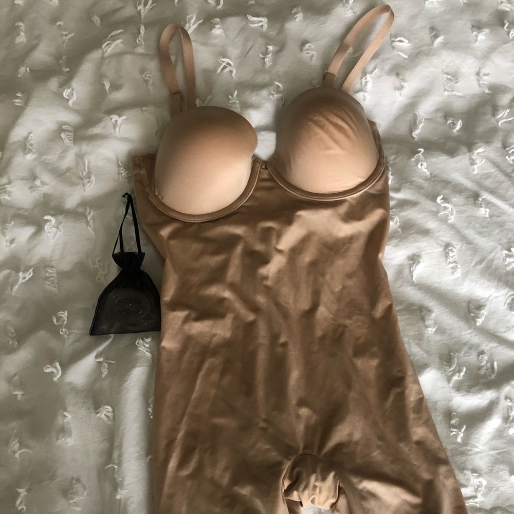 SPANX shaping bodysuit in nude